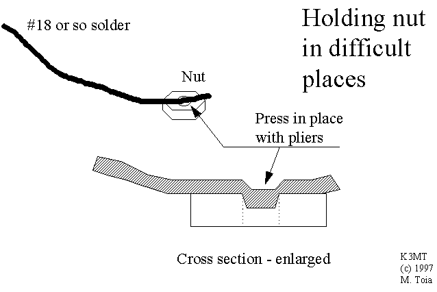 solder holding nut